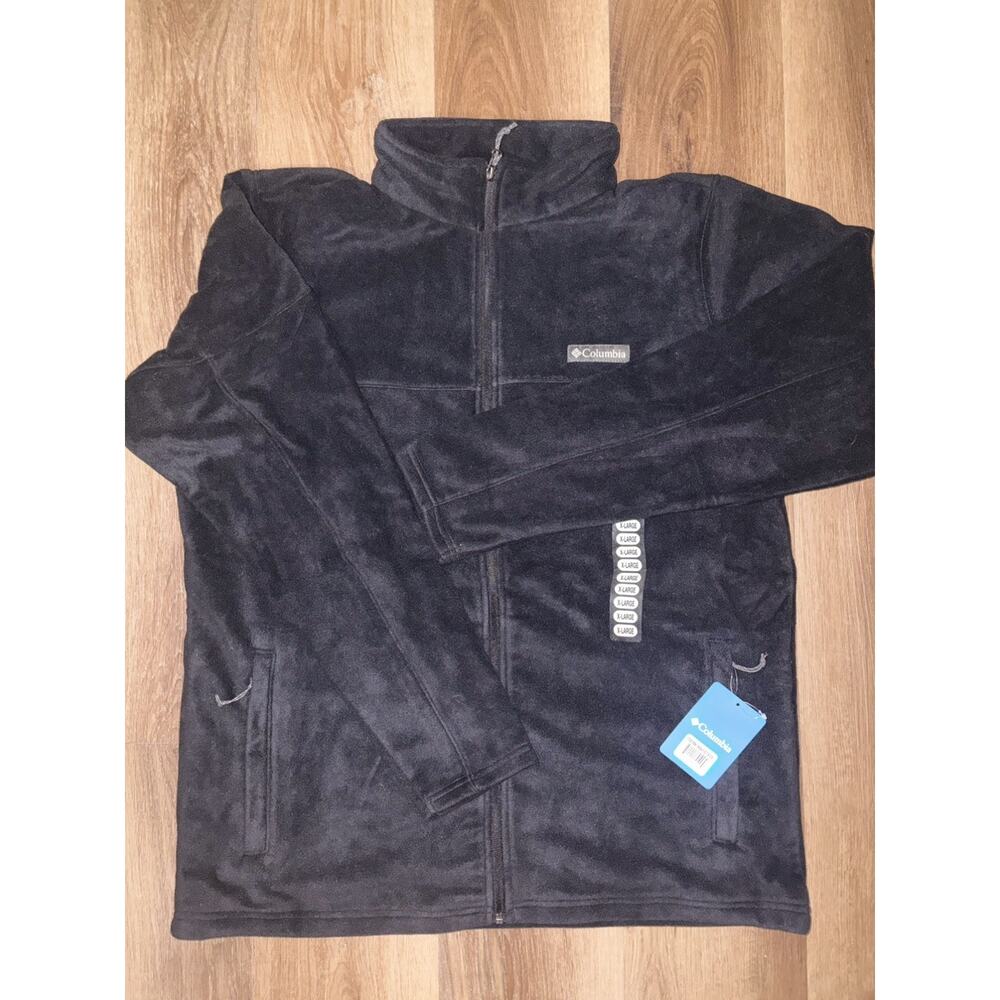 Columbia Mens Black Basin Trail III Size XL Zip Up Fleece NWT